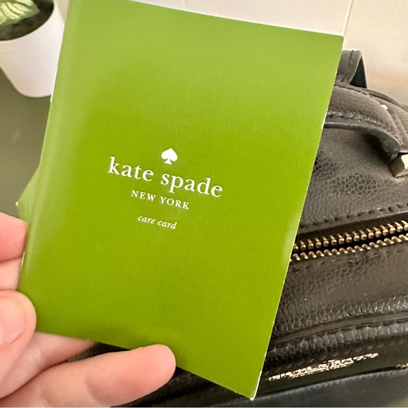 NWT New Kate Spade Black Leather Backpack main image 4